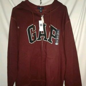 GAP Burgundy Hoodie Zip Down 2 Sweater Bundle